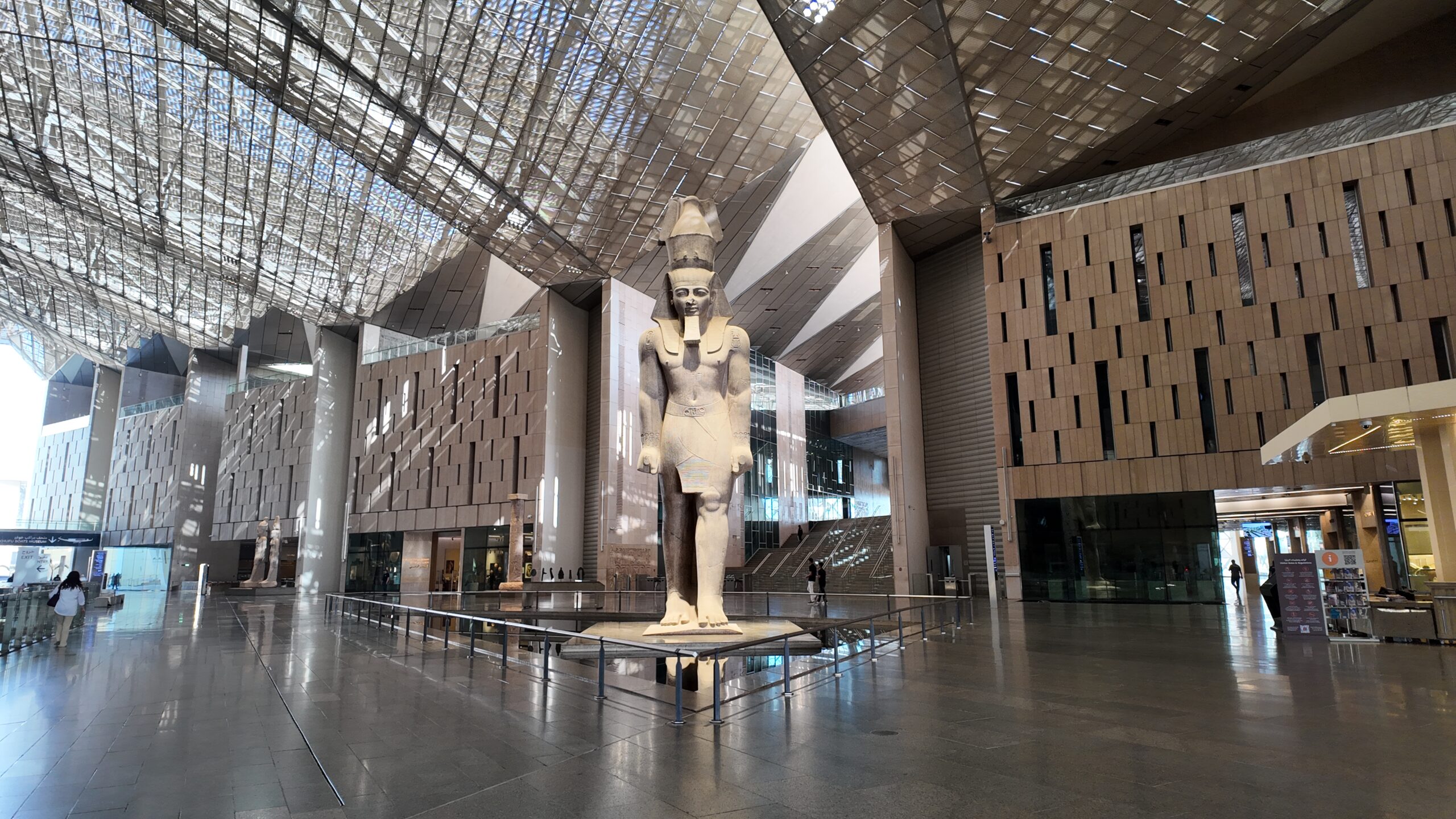 Grand Hall in Grand Egyptian Museum 4K Video
