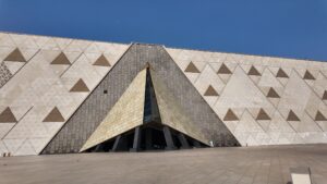 Grand Hall in Grand Egyptian Museum 4K Video - Colossal Statue King Ramesses II 2
