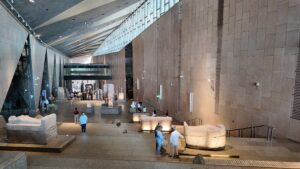 Grand Stairs in Grand Egyptian Museum 4K Video 2