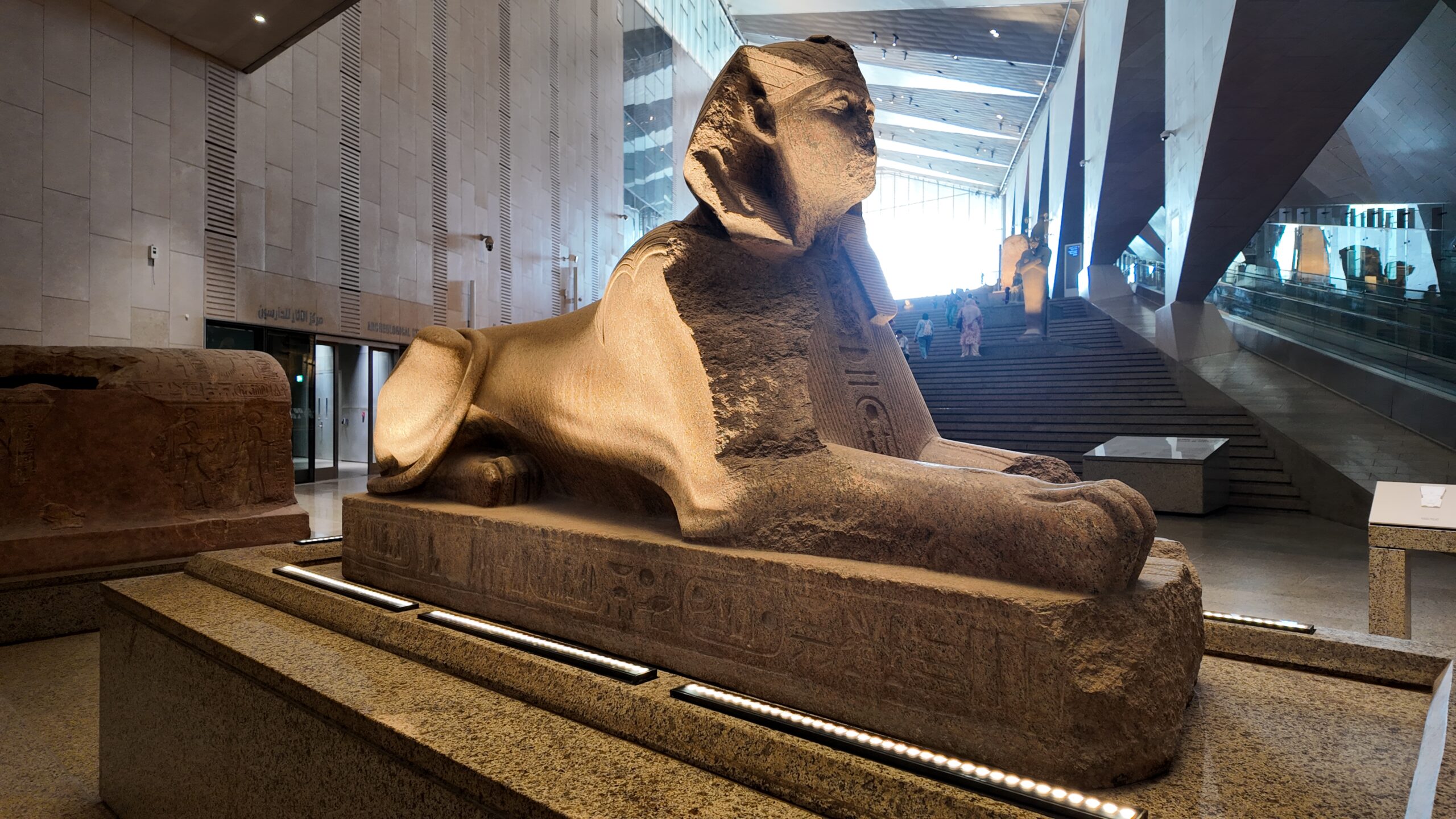 Grand Stairs in Grand Egyptian Museum 4K Video