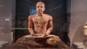 Hall Gallery 1 in Grand Egyptian Museum 4k video