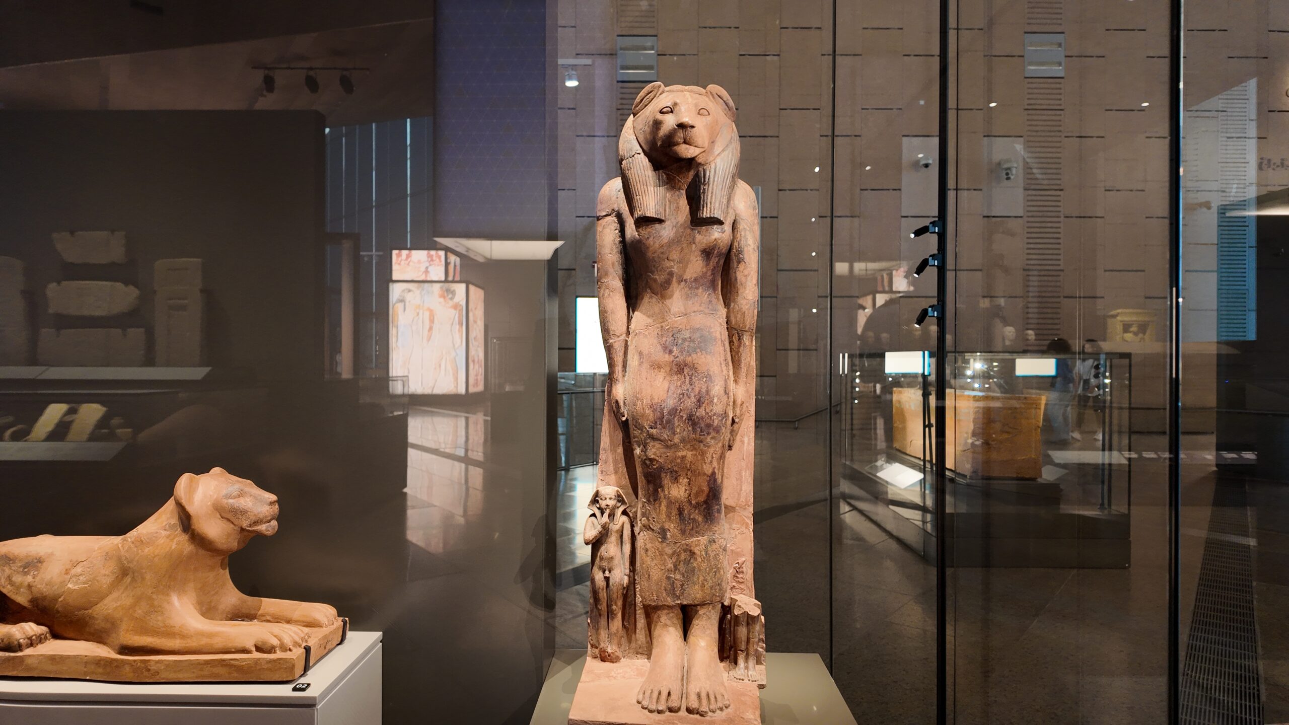 Hall Gallery 3 in Grand Egyptian Museum 4k video