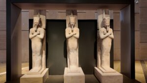 Hall Gallery 4 in Grand Egyptian Museum 4k video | New Egyptian Museum Cairo Egypt