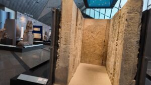 Hall Gallery 5 in Grand Egyptian Museum 4k video 2