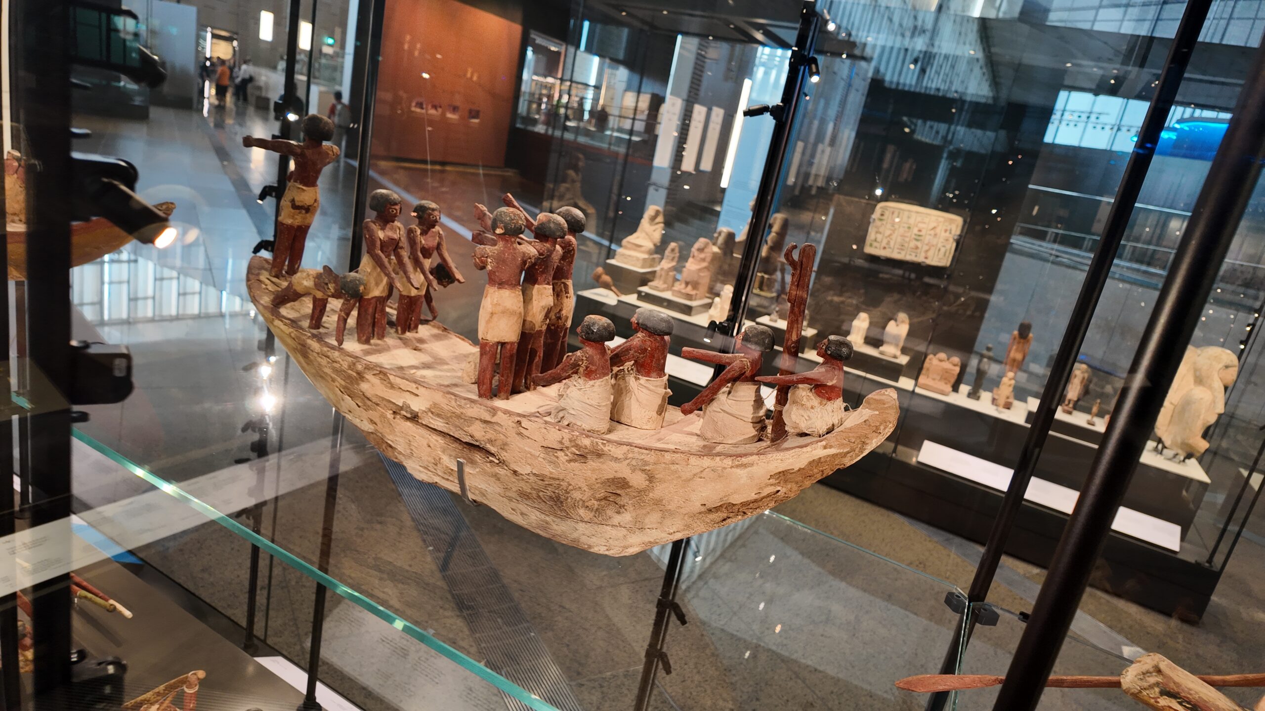 Hall Gallery 6 in Grand Egyptian Museum 4k video