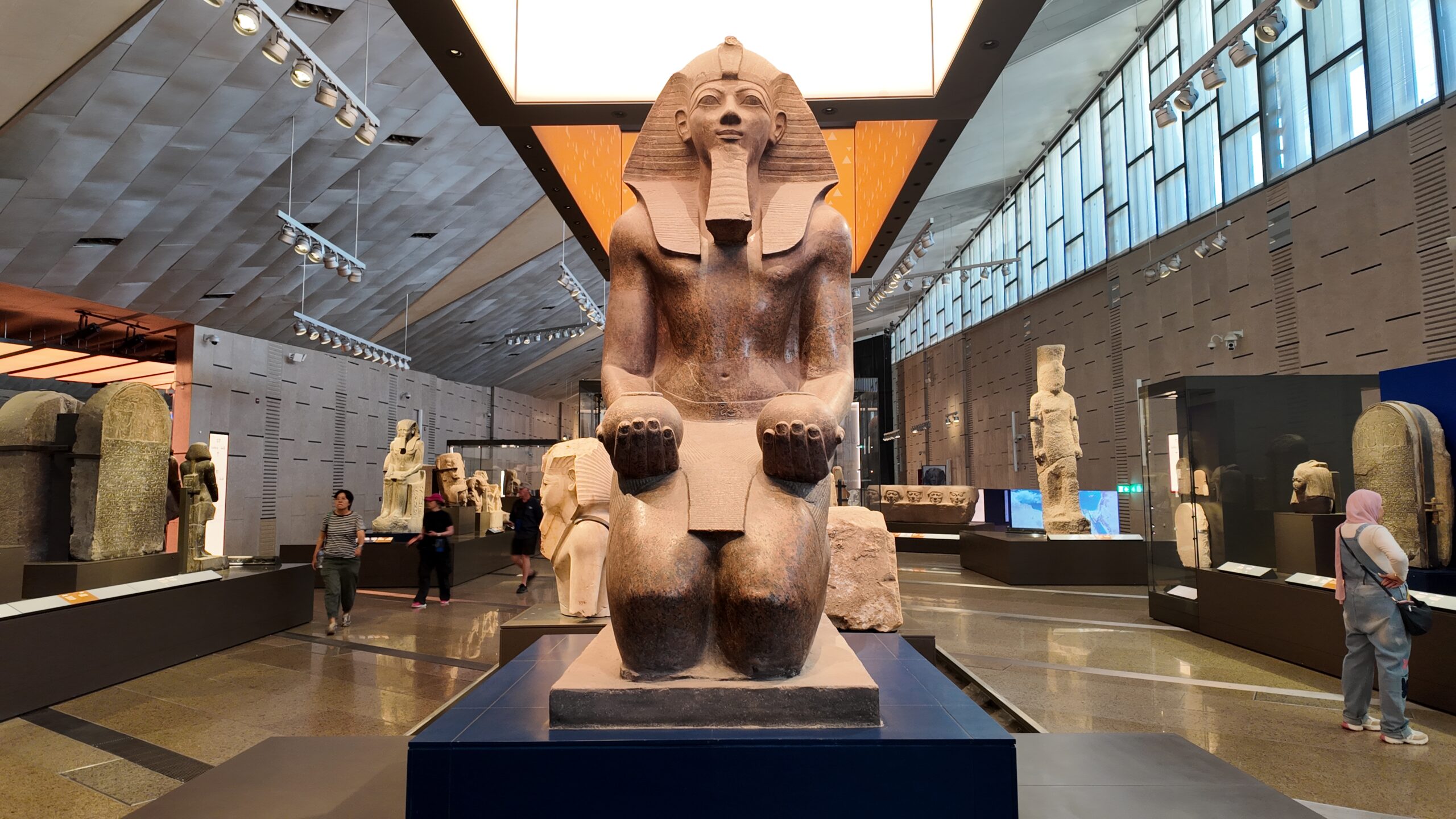 Hall Gallery 8 in Grand Egyptian Museum 4k video