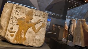 Hall Gallery 8 in Grand Egyptian Museum 4k video 3